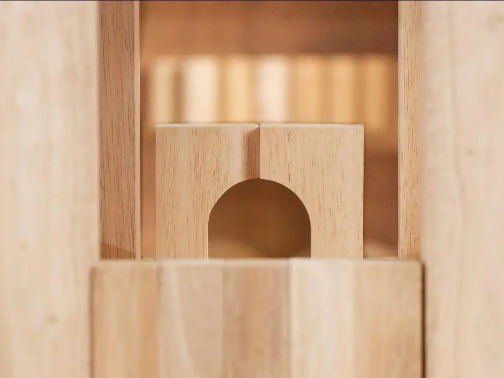 Hasil karya bangunan dari balok