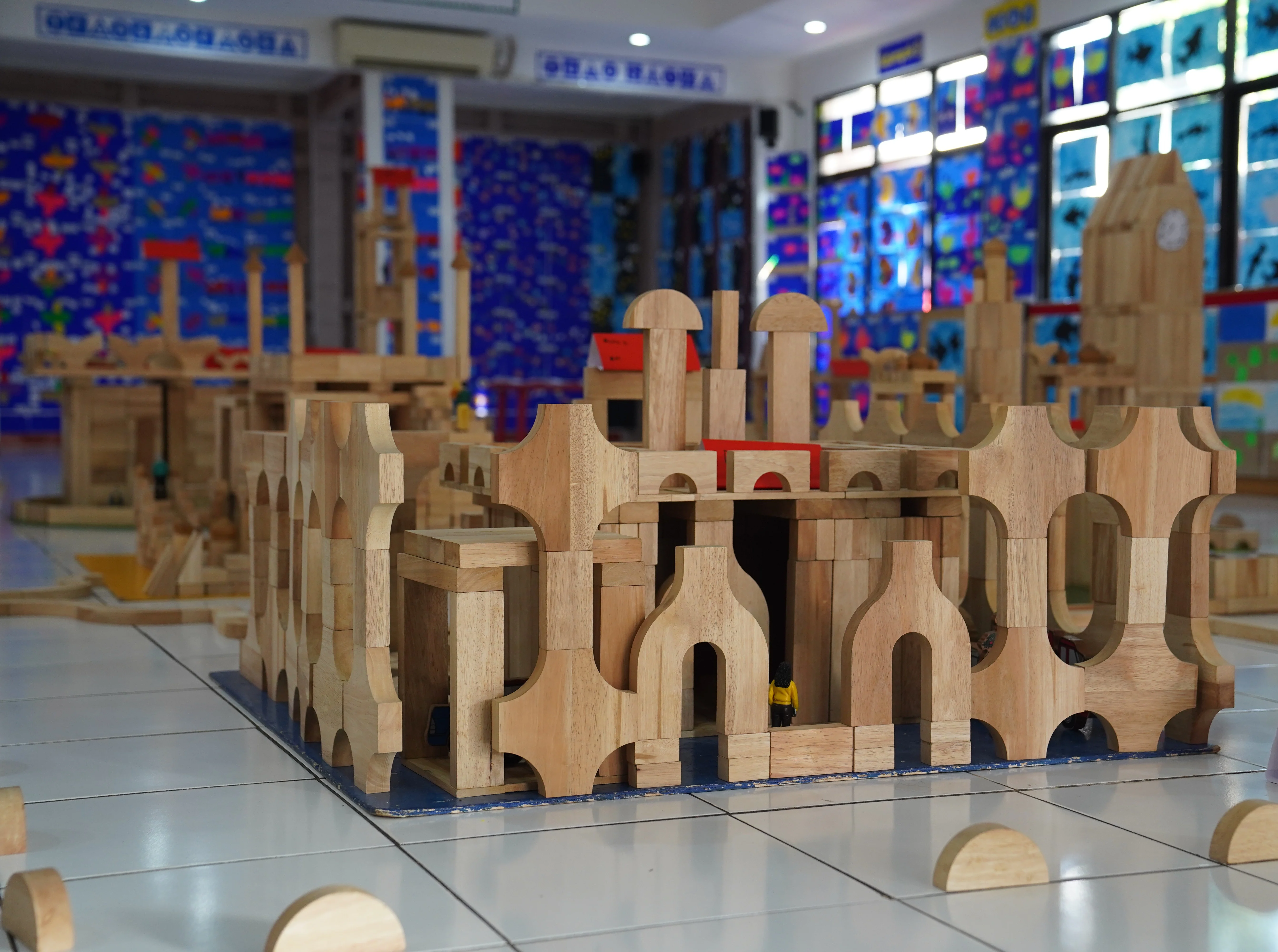 Hasil karya bangunan dari balok