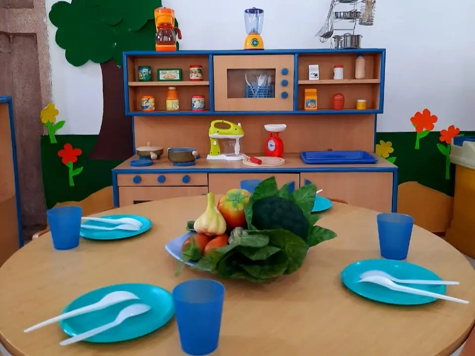 Suasana anak-anak bermain di Sentra Peran